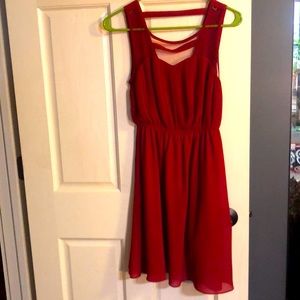 Red party dress-Size Small-Worn Once